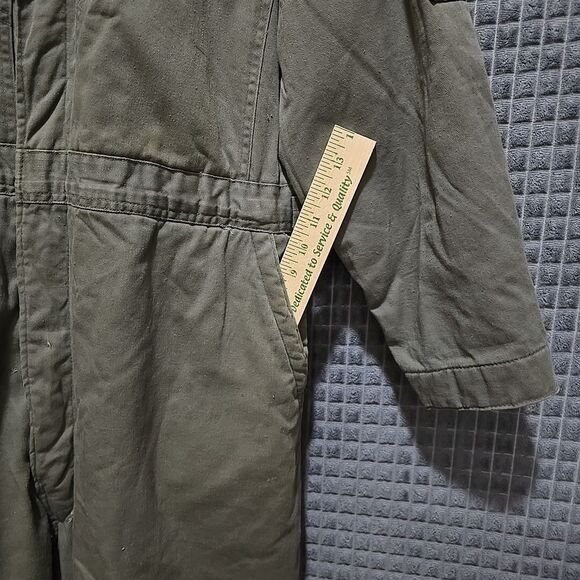VTG BigSmith Distressed Zip Coveralls 44x26 Insulated Long Sleeve Unionmade READ - Picture 7 of 16